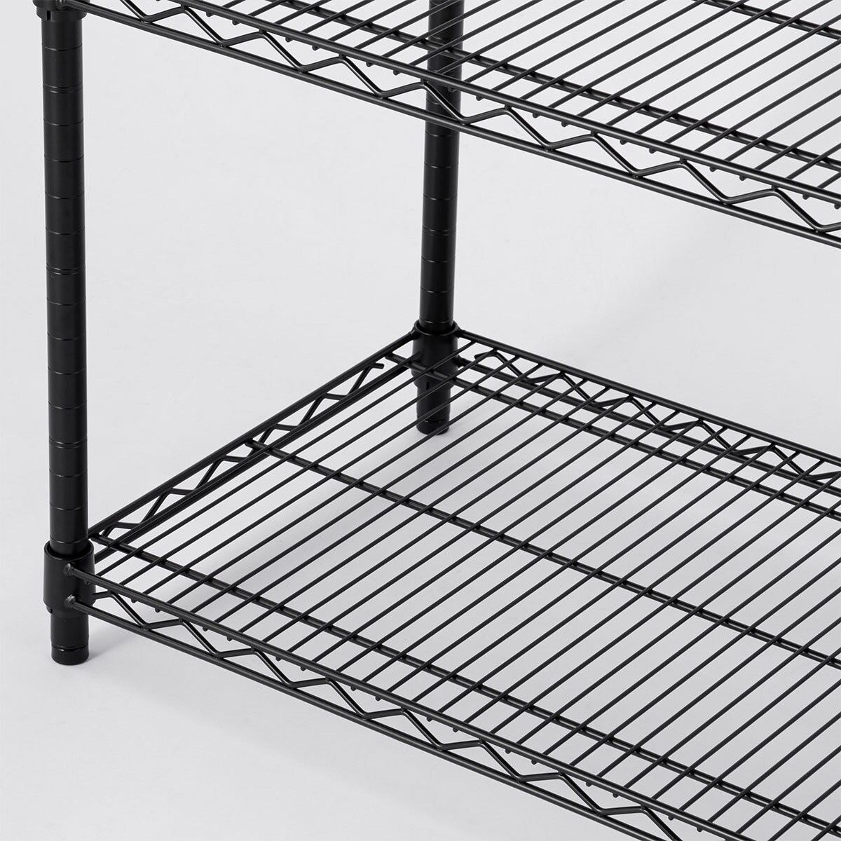 スチールラック ブラック 187cm x 194cm ルミナススチールラック