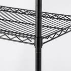 スチールラック(KJ25 幅90cm 4段 ブラック) 5枚目画像