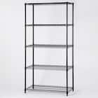 スチールラック(KJ25 幅90cm 5段 ブラック) 1枚目画像