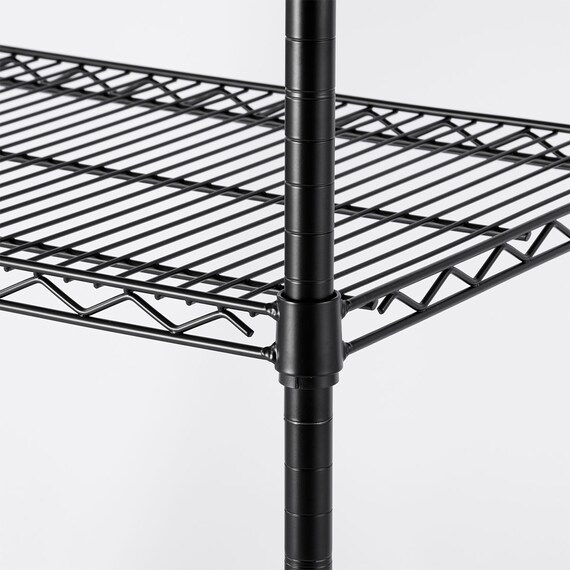 スチールラック(KJ25 幅90cm 5段 ブラック) 5枚目画像