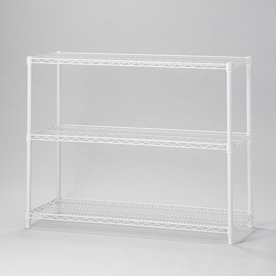 スチールラック(KJ25 幅120cm 3段 ホワイト) 1枚目画像