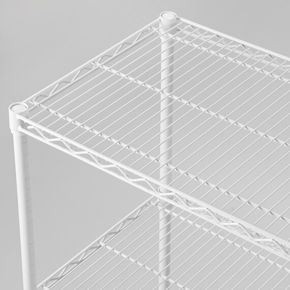 スチールラック(KJ25 幅120cm 3段 ホワイト) 4枚目画像