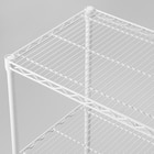 スチールラック(KJ25 幅120cm 3段 ホワイト) 4枚目画像