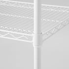 スチールラック(KJ25 幅120cm 3段 ホワイト) 5枚目画像