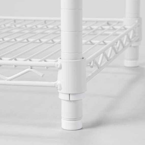 スチールラック(KJ25 幅120cm 3段 ホワイト) 6枚目画像