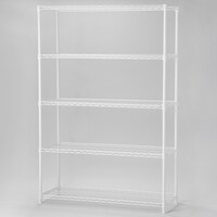 スチールラック(KJ25 幅120cm 5段 ホワイト)