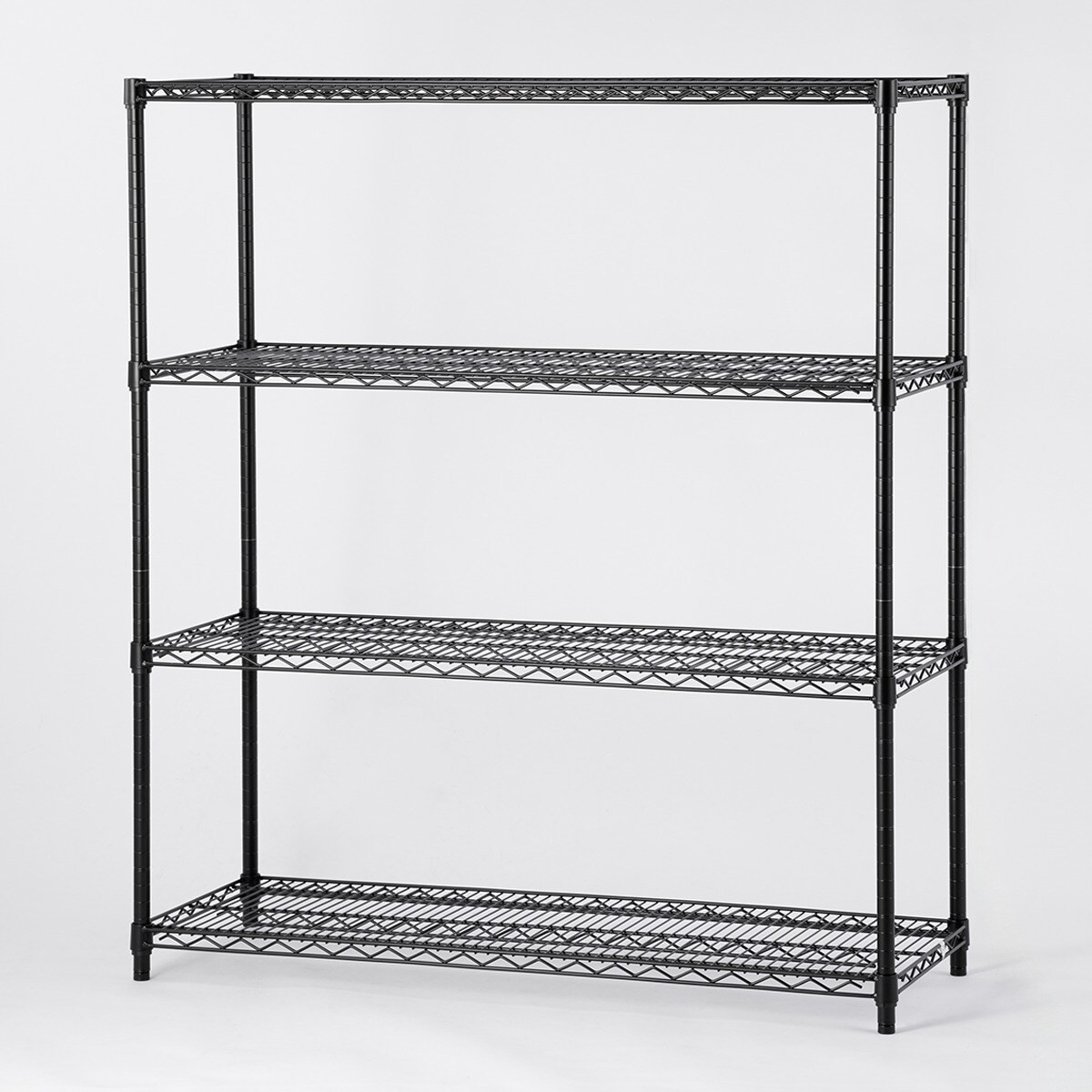 スチールラック ブラック 187cm x 194cm スチールラック ブラック 187cm x 194cm ルミナスブラック