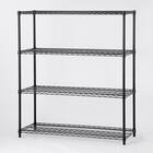 スチールラック(KJ25 幅120cm 4段 ブラック) 1枚目画像