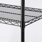 スチールラック(KJ25 幅120cm 4段 ブラック) 5枚目画像