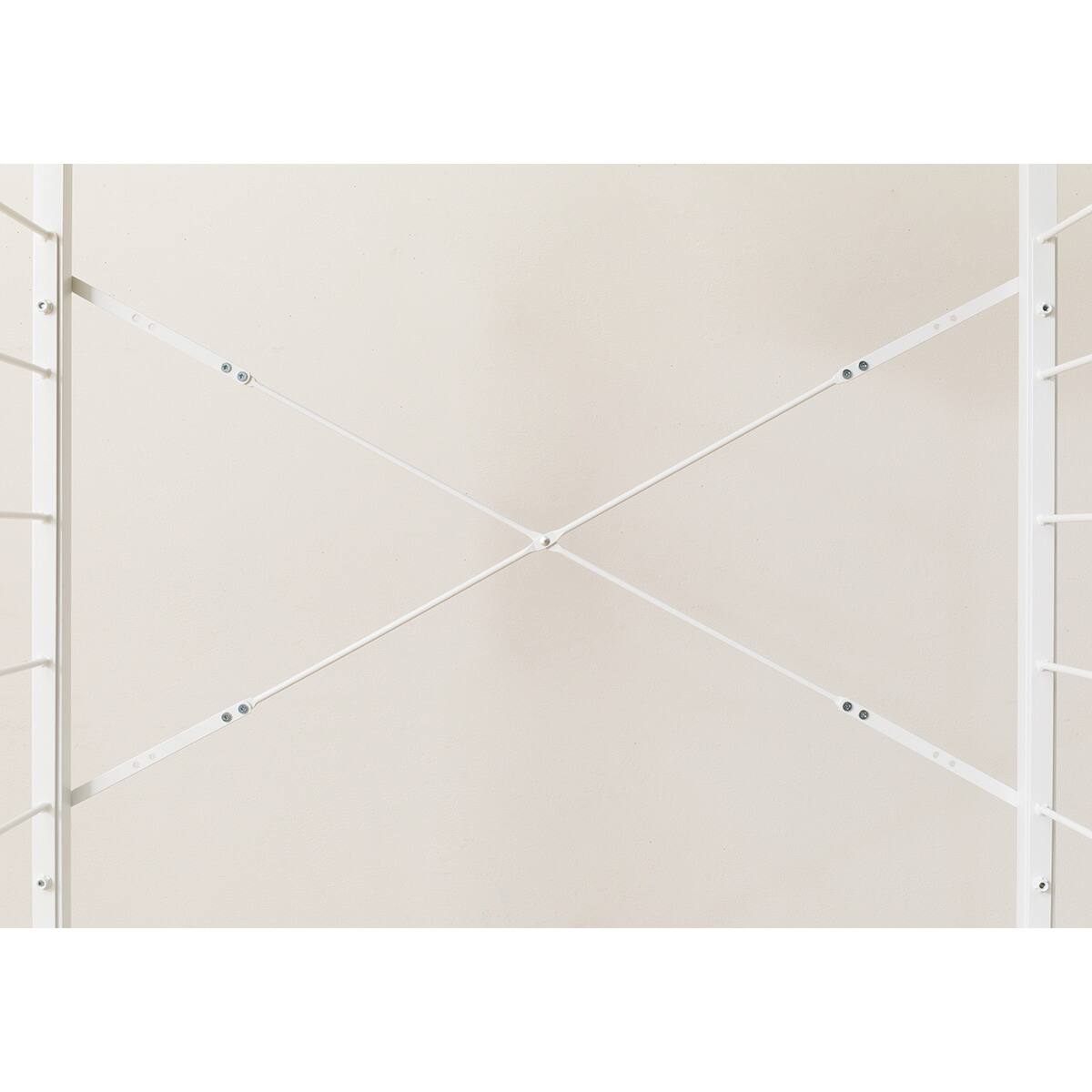 突っ張り壁面収納 Nポルダディープ2 (幅80cm NP01 ホワイトウォッシュ