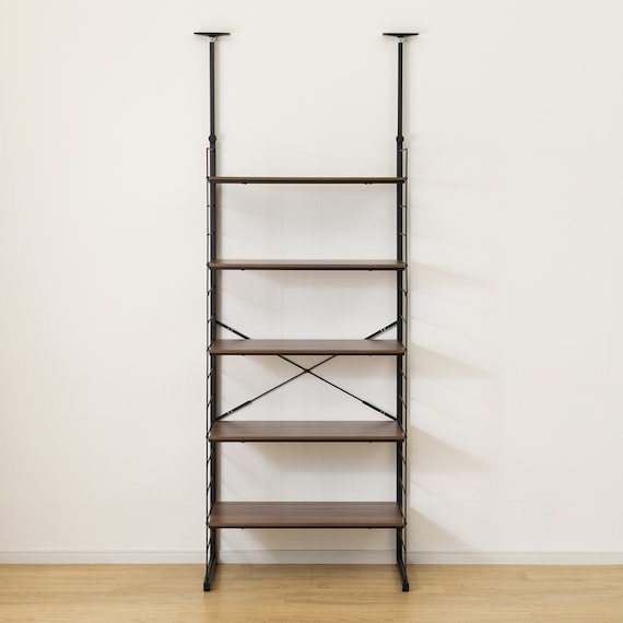 突っ張り壁面収納 Nポルダディープ2 (幅80cm NP01ミドルブラウン) 8枚目画像