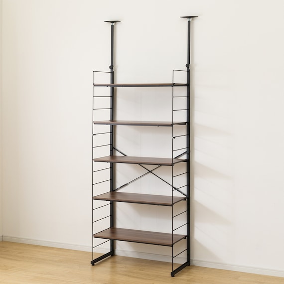 突っ張り壁面収納 Nポルダディープ2 (幅80cm NP01ミドルブラウン) 9枚目画像