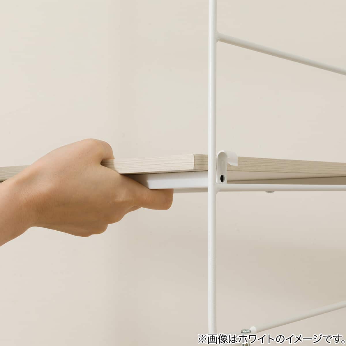 突っ張り壁面収納 Nポルダディープ2 (幅80cm NP01ミドルブラウン