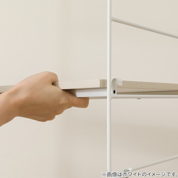 突っ張り壁面収納 Nポルダディープ2 (幅80cm NP01ミドルブラウン) 10枚目画像