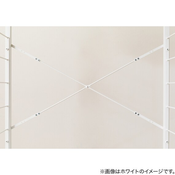 突っ張り壁面収納 Nポルダディープ2 (幅80cm NP01ミドルブラウン) 12枚目画像