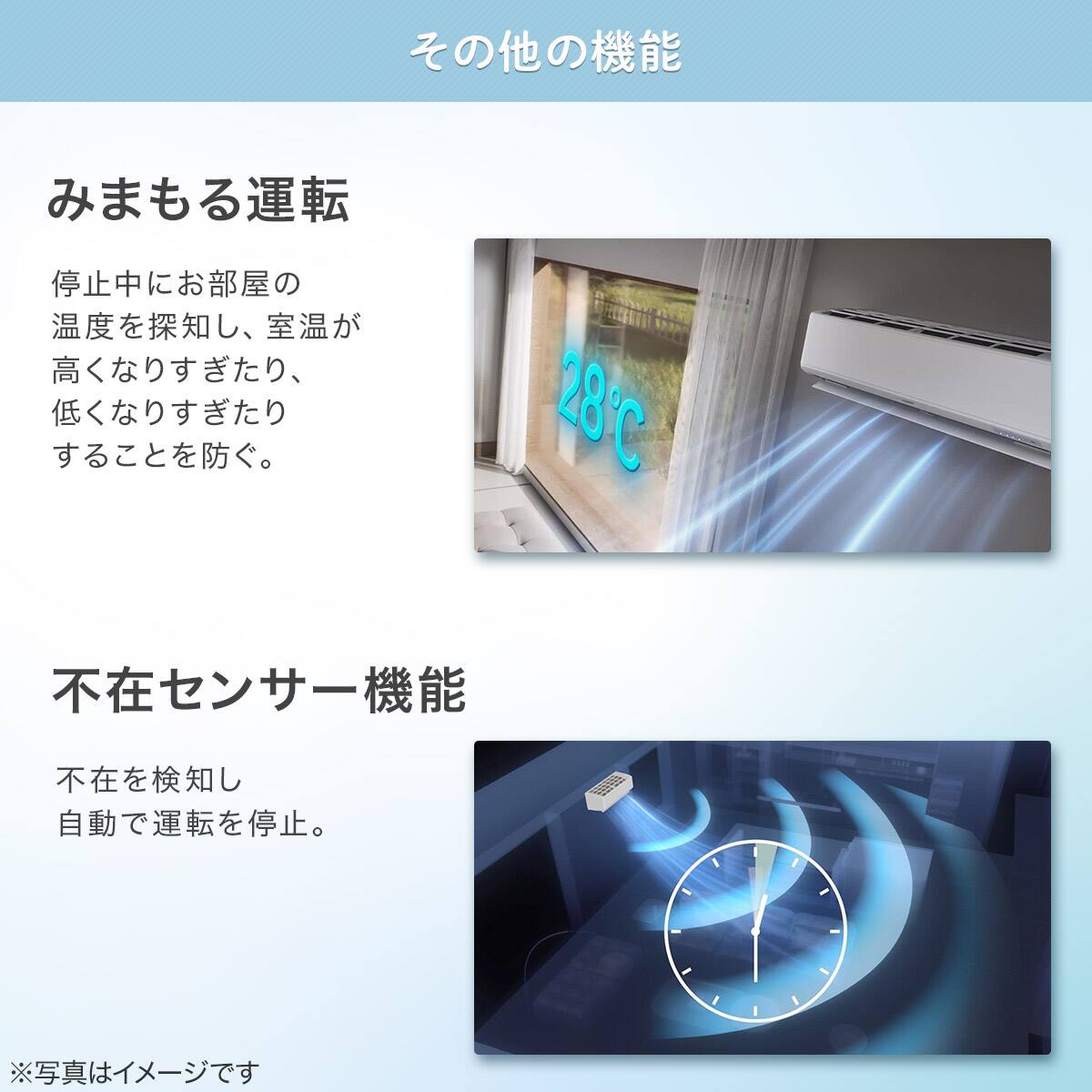 エアコン 6畳用 (NL-22H-W)(標準取付工事無し・10年延長保証付き