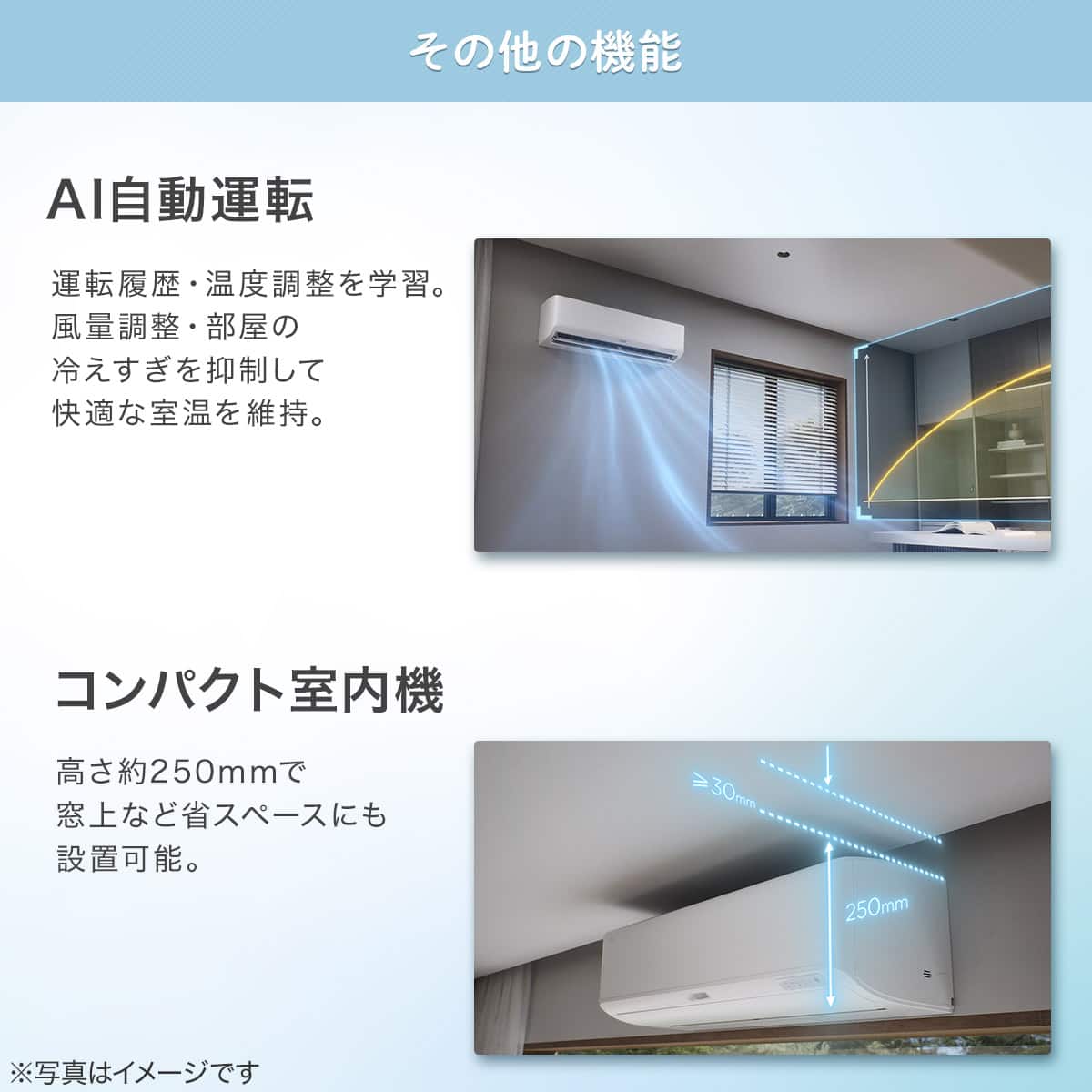 エアコン 6畳用 (NL-22H-W)(標準取付工事無し・10年延長保証付き