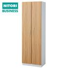 木製キャビネット(5段 MGN フル扉タイプ WH/OAK) 1枚目画像