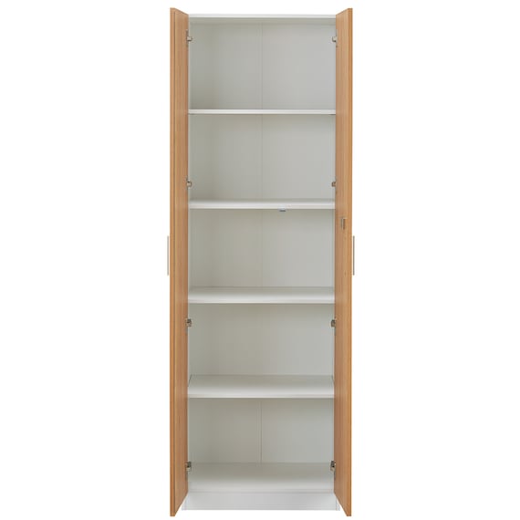 木製キャビネット(5段 MGN フル扉タイプ WH/OAK) 4枚目画像