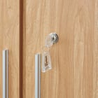 木製キャビネット(5段 MGN フル扉タイプ WH/OAK) 10枚目画像