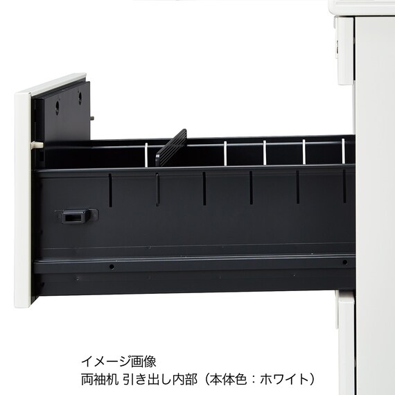 両袖机(NI-166A-33 NW1/PGY) 7枚目画像