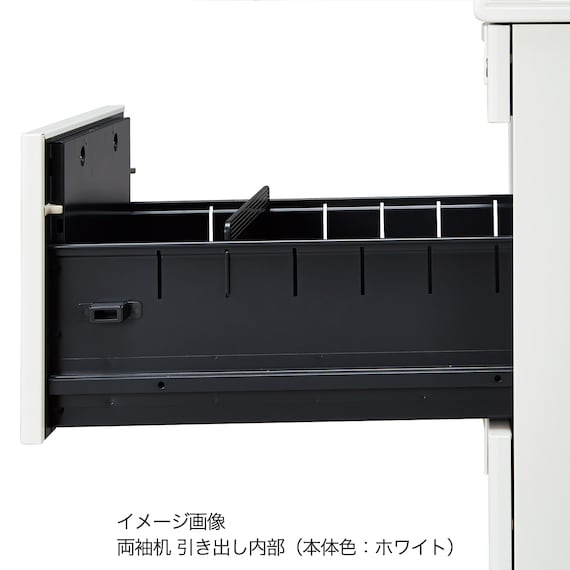 両袖机(NI-166A-33 NW1/PGY) 7枚目画像