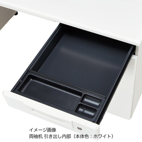 両袖机(NI-166A-33 NW1/PGY) 8枚目画像