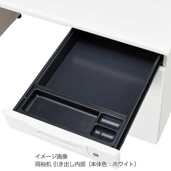 両袖机(NI-166A-33 NW1/PGY) 8枚目画像