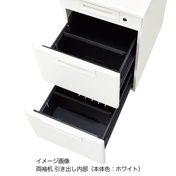 両袖机(NI-166A-33 NW1/PGY) 9枚目画像