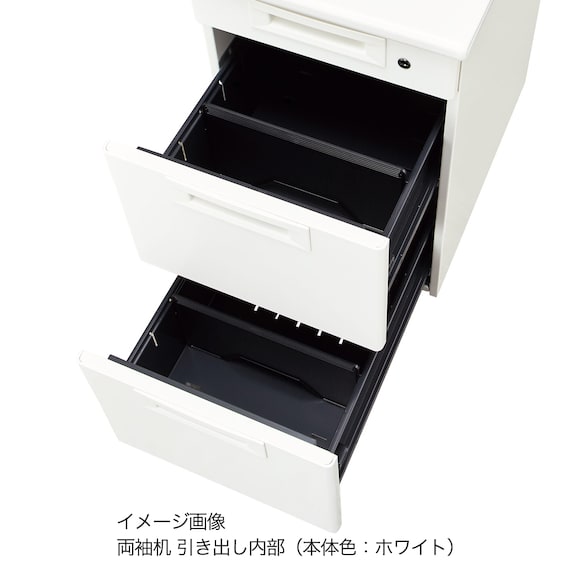 両袖机(NI-166A-33 NW1/PGY) 9枚目画像