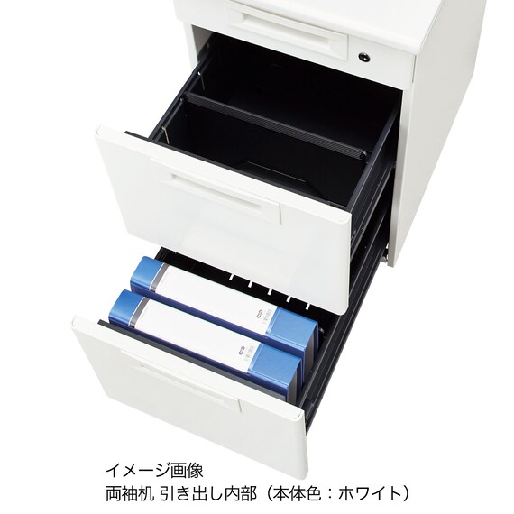 両袖机(NI-166A-33 NW1/PGY) 10枚目画像
