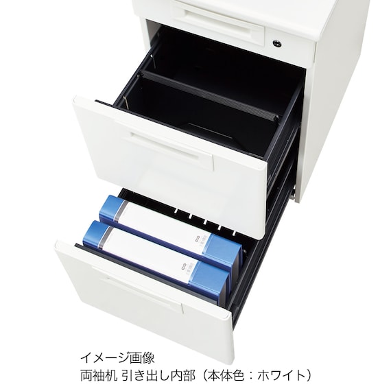 両袖机(NI-166A-33 NW1/PGY) 10枚目画像