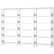 3連スチール書架(天地 4・5・6段 RKU 奥行34・45cm)