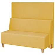 合皮パネルソファ(スクエア1400 側パネルなし D-12)