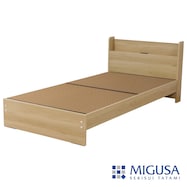 畳シングルベッド(TM367-NA 棚付き MIGUSA)