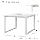 フリーアドレスデスク(NT3-1000 WN/BK) 11枚目画像