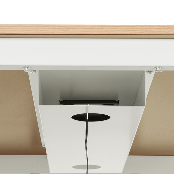 フリーアドレスデスク(NT3-2000 OAK/WH) 8枚目画像