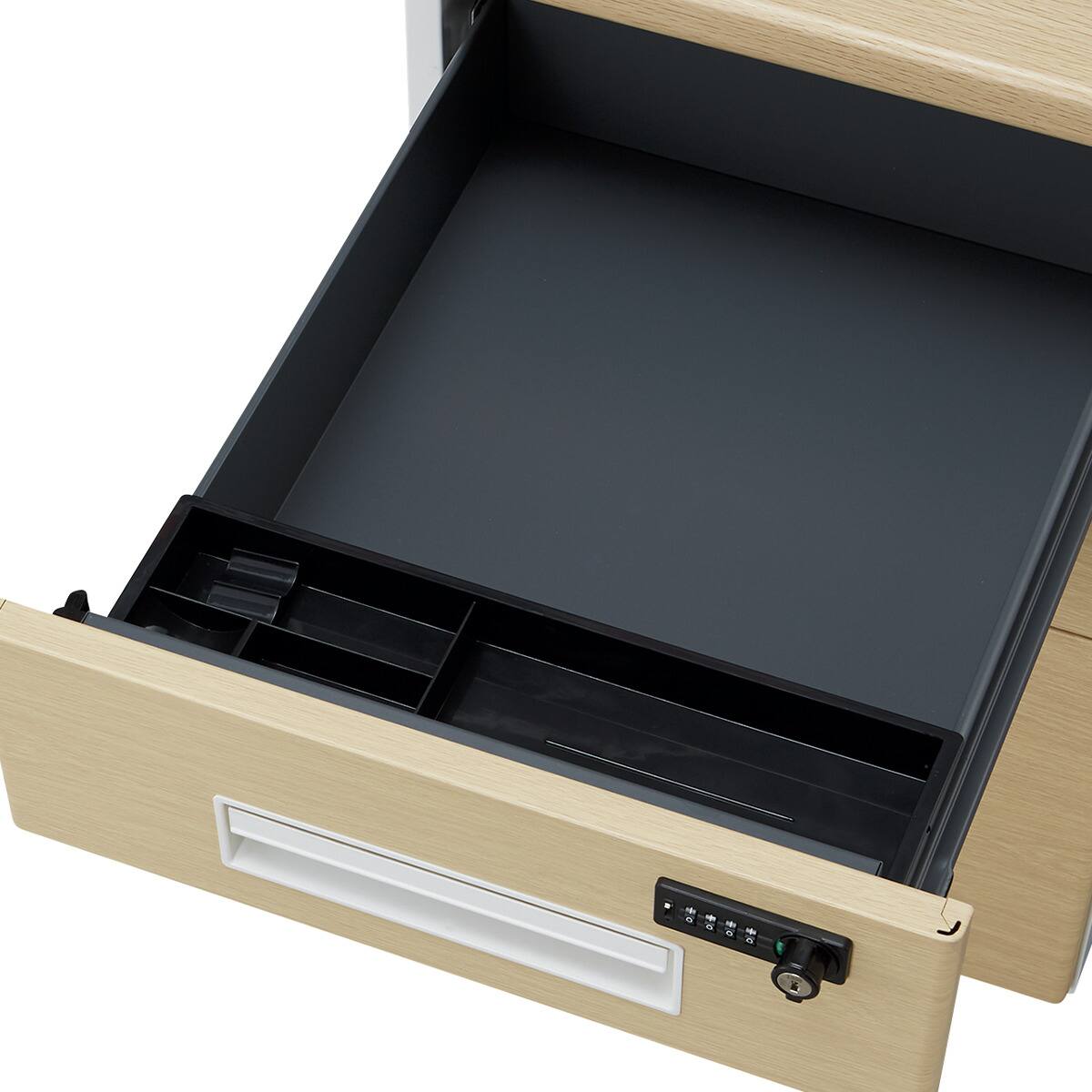 脇机(3段 MK-GD-01 ダイヤル錠 OAK/WH) | ニトリネット【公式】 家具