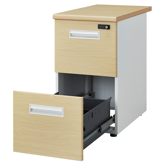 脇机(2段 MK-GD-02 ダイヤル錠 OAK/WH) 7枚目画像