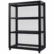 メッシュラック(3段 MR-9014/1214 側面パネル付き)