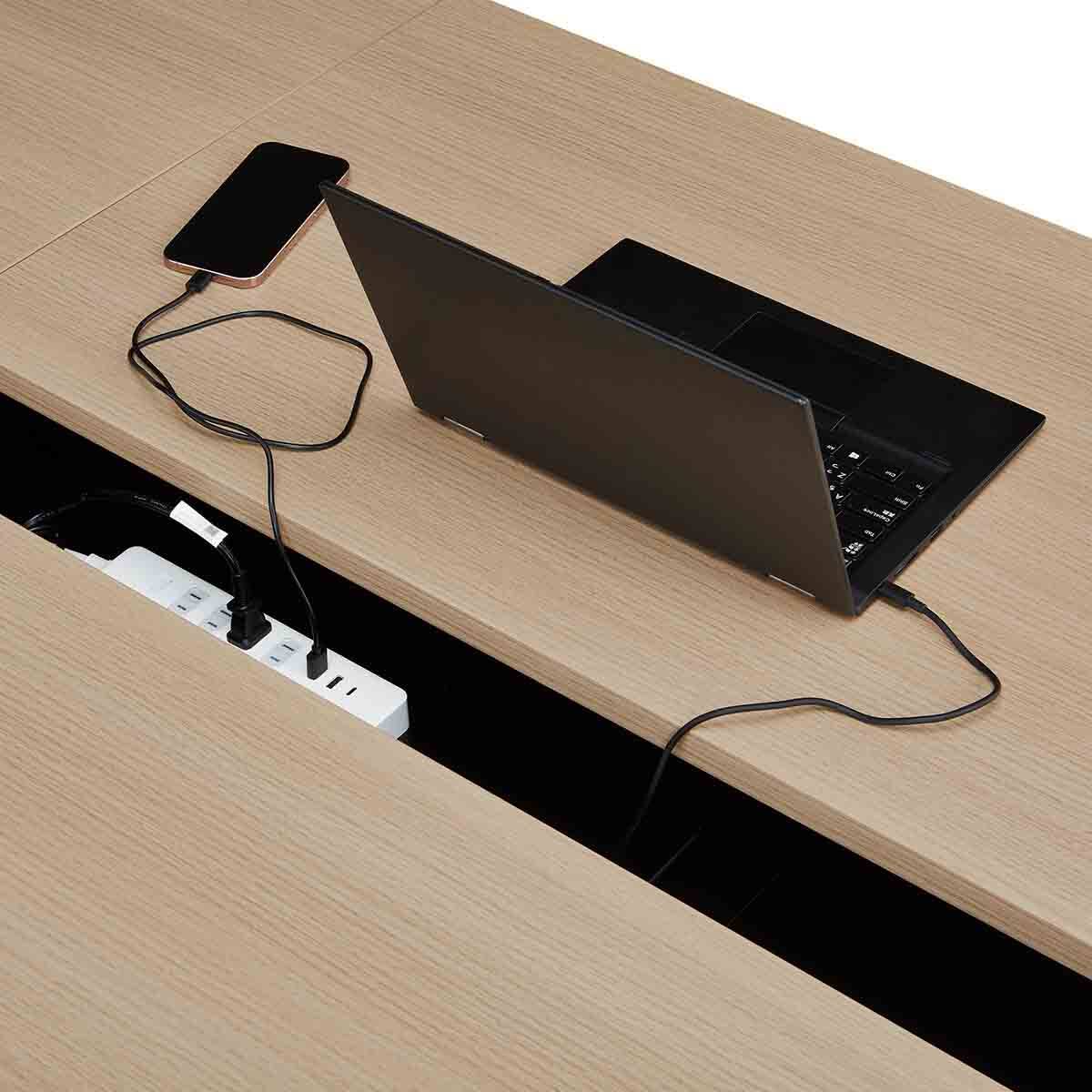 フリーアドレスデスク(FA1-6000 OAK/BK) | ニトリネット【公式】 家具