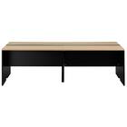 フリーアドレスデスク(FA1-2400 OAK/BK) 2枚目画像