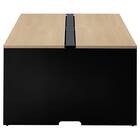 フリーアドレスデスク(FA1-2400 OAK/BK) 3枚目画像