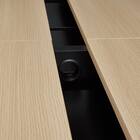 フリーアドレスデスク(FA1-2400 OAK/BK) 5枚目画像