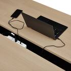 フリーアドレスデスク(FA1-2400 OAK/BK) 7枚目画像