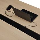 フリーアドレスデスク(FA1-2400 OAK/BK) 8枚目画像