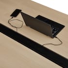 フリーアドレスデスク(FA1-2400 OAK/BK) 8枚目画像