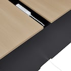 フリーアドレスデスク(FA1-2400 OAK/BK) 9枚目画像