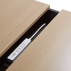 フリーアドレスデスク(FA1-2400 OAK/BK) 10枚目画像