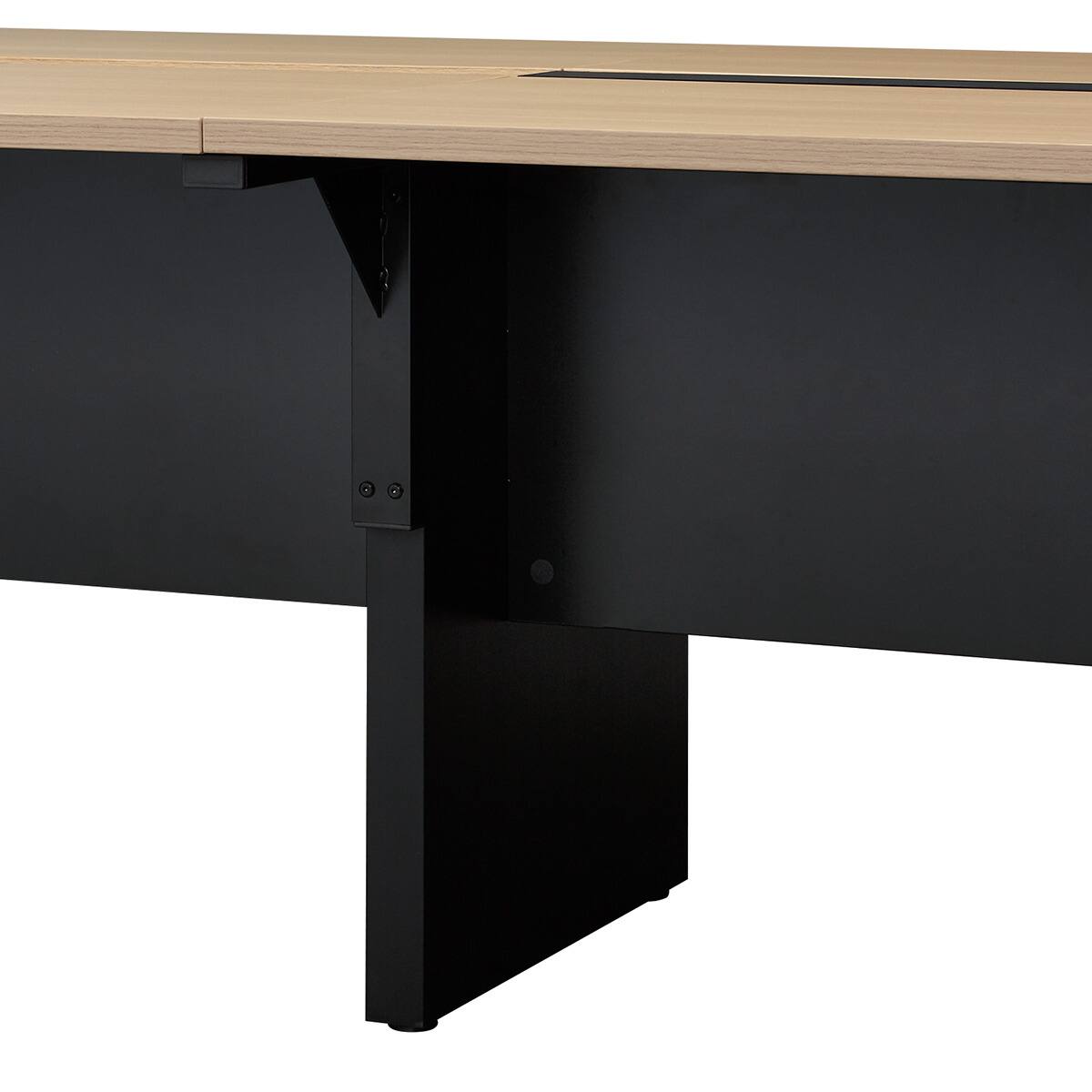 フリーデスク（ニトリ） フリーアドレスデスク(FA1-2400 OAK/BK) | ニトリネット【公式】 家具